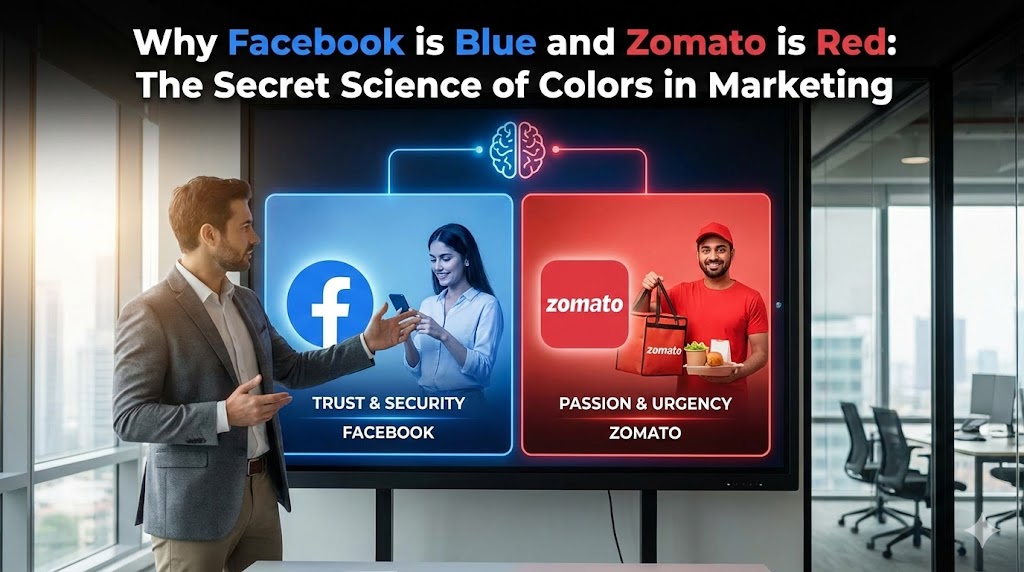 Why Facebook is Blue and Zomato is Red: The Secret Science of Colors in Marketing